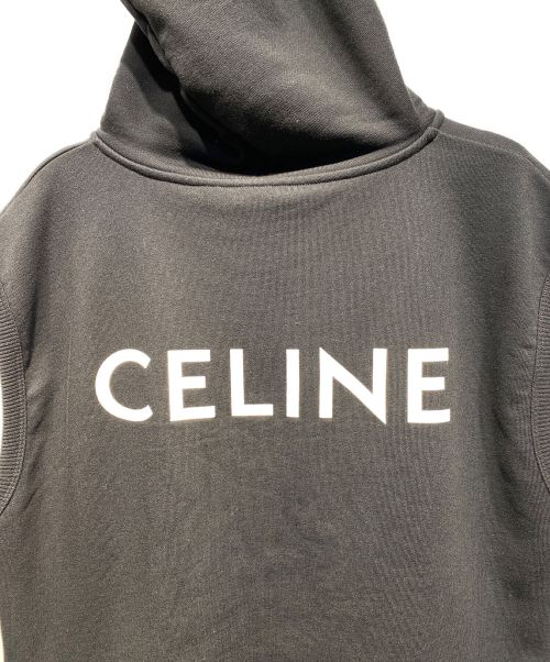 CELINE（セリーヌ）CELINE (セリーヌ) Sweatshirt in Cotton Fleece ブラック サイズ:Lの古着・服飾アイテム
