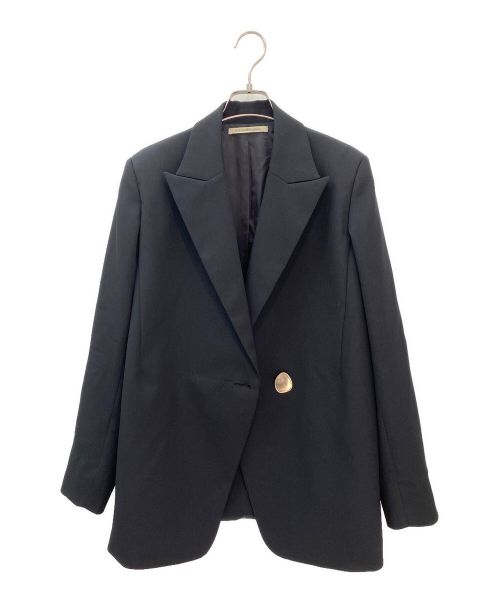 HARUNOBUMURATA（ハルノブ ムラタ）HARUNOBUMURATA (ハルノブ ムラタ) GEORGIA OVER SIZED TAILORED JACKET ブラック サイズ:36の古着・服飾アイテム