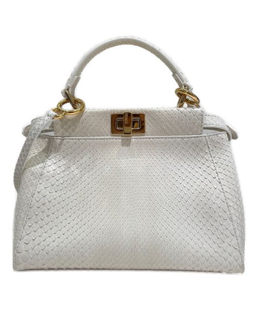 FENDI（フェンディ）FENDI (フェンディ) ピーカブーミニ ホワイト サイズ:ミニの古着・服飾アイテム