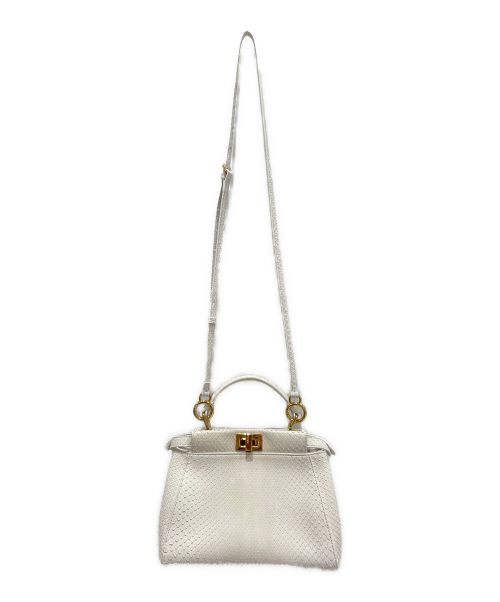 FENDI（フェンディ）FENDI (フェンディ) ピーカブーミニ ホワイト サイズ:ミニの古着・服飾アイテム