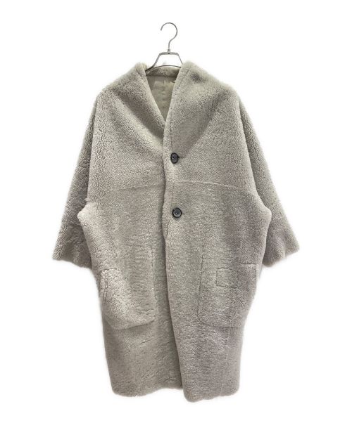 Karl Donoghue（カールドノヒュー）Karl Donoghue (カールドノヒュー) リバーシブルムートンコート ライトグレー サイズ:xsの古着・服飾アイテム