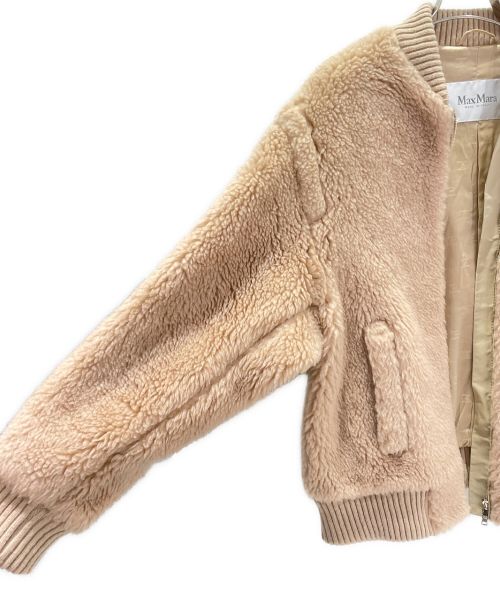 MaxMara（マックスマーラ）MaxMara (マックスマーラ) テディベアボンバージャケット キャメル サイズ:38の古着・服飾アイテム