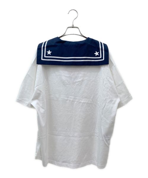 MIU MIU（ミュウミュウ）MIU MIU (ミュウミュウ) Printed cotton jersey T-shirt ホワイト サイズ:Sの古着・服飾アイテム