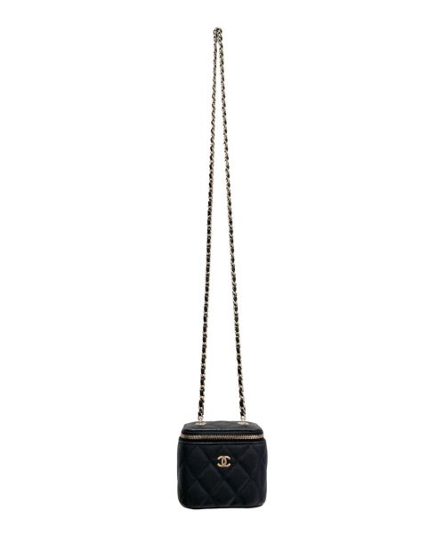 CHANEL（シャネル）CHANEL (シャネル) スモール ヴァニティー ケース ブラック サイズ:スモールの古着・服飾アイテム