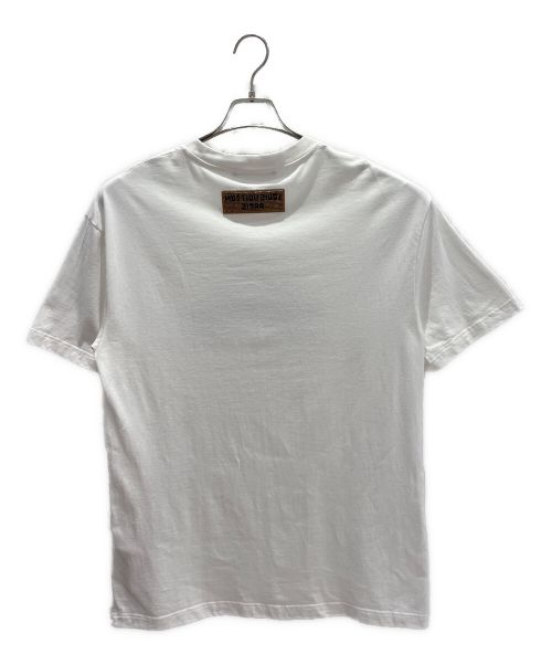 LOUIS VUITTON（ルイ ヴィトン）LOUIS VUITTON (ルイ ヴィトン) エンブロイダードビーズコットンクルーネック半袖Tシャツ ホワイト サイズ:Mの古着・服飾アイテム