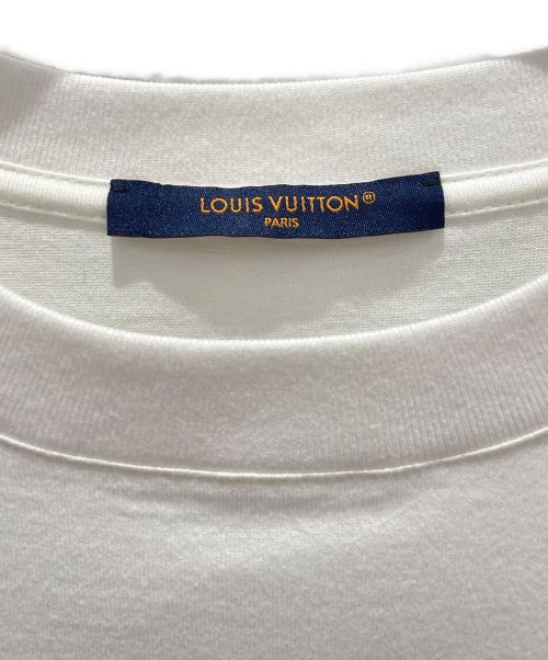 LOUIS VUITTON（ルイ ヴィトン）LOUIS VUITTON (ルイ ヴィトン) プリンテッドコットンTシャツ ホワイト サイズ:Mの古着・服飾アイテム