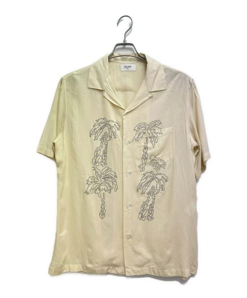CELINE（セリーヌ）CELINE (セリーヌ) エンブロイダリー ハワイアンシャツ ベージュ サイズ:38の古着・服飾アイテム