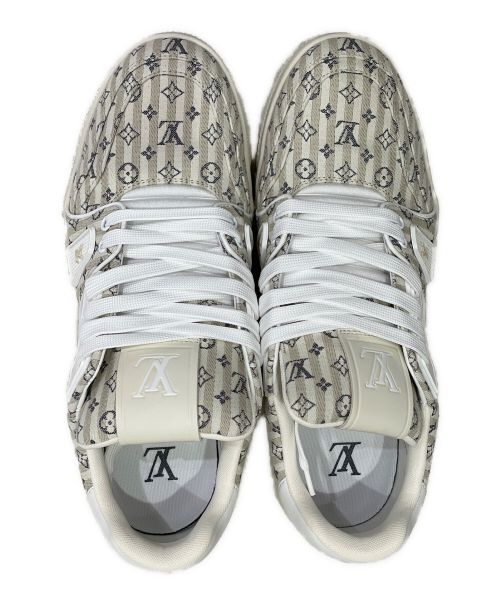 LOUIS VUITTON（ルイ ヴィトン）LOUIS VUITTON (ルイ ヴィトン) LVトレーナーラインスニーカー ベージュ サイズ:8 1/2の古着・服飾アイテム