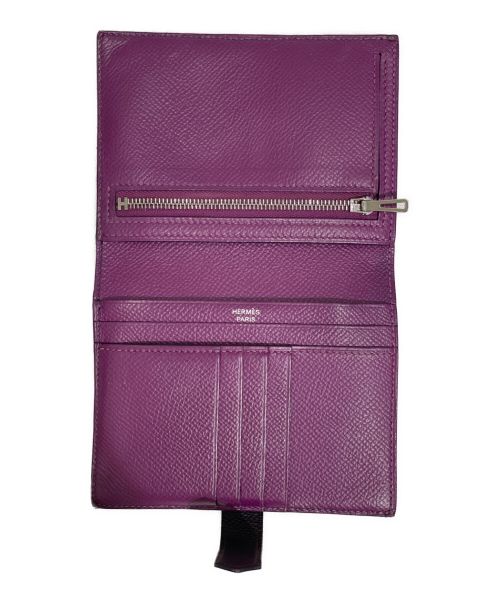 HERMES（エルメス）HERMES (エルメス) ベアンコンパクト パープル/ヴェルソの古着・服飾アイテム