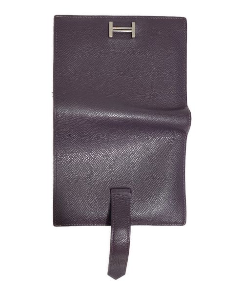 HERMES（エルメス）HERMES (エルメス) ベアンコンパクト パープル/ヴェルソの古着・服飾アイテム