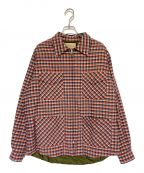 GUCCI×Freya Hartasグッチ×フレイヤ ハルタス）の古着「チェック キルティングジャケット」｜レッド×ブルー