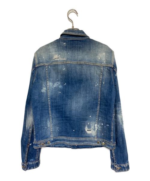 DSQUARED2（ディースクエアード）DSQUARED2 (ディースクエアード) Dan Jean Jacket インディゴ サイズ:46の古着・服飾アイテム