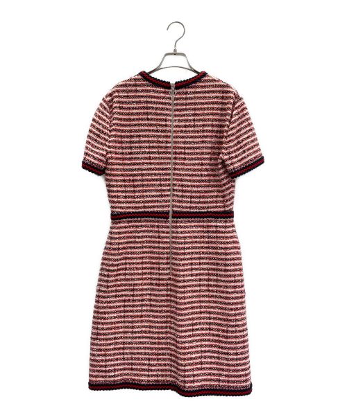 GUCCI（グッチ）GUCCI (グッチ) ツイードワンピース レッド サイズ:44の古着・服飾アイテム