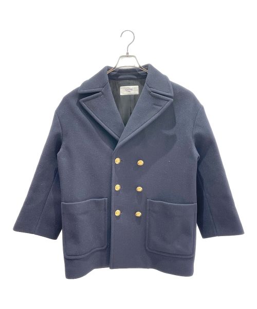 CELINE（セリーヌ）CELINE (セリーヌ) ルーズPコート ネイビー サイズ:36の古着・服飾アイテム