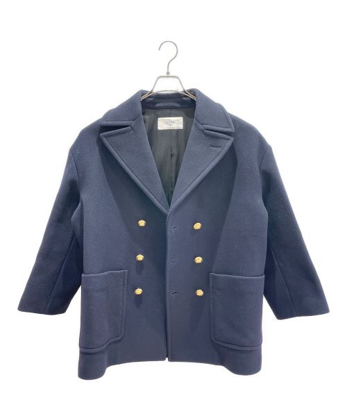 CELINE（セリーヌ）CELINE (セリーヌ) ルーズPコート ネイビー サイズ:36の古着・服飾アイテム