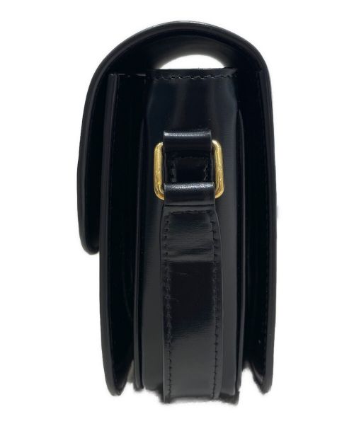 CELINE（セリーヌ）CELINE (セリーヌ) トリオンフショルダーバッグ ブラックの古着・服飾アイテム