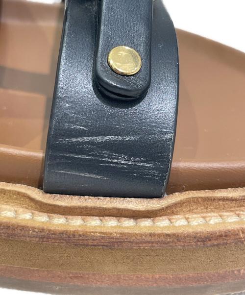 CELINE（セリーヌ）CELINE (セリーヌ) サンダル ブラック×ブラウン サイズ:36の古着・服飾アイテム