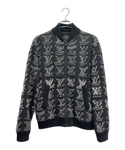 LOUIS VUITTON（ルイ ヴィトン）LOUIS VUITTON (ルイ ヴィトン) カートゥーンジップスルーブルゾン ブラック サイズ:Sの古着・服飾アイテム