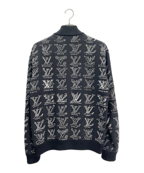 LOUIS VUITTON（ルイ ヴィトン）LOUIS VUITTON (ルイ ヴィトン) カートゥーンジップスルーブルゾン ブラック サイズ:Sの古着・服飾アイテム