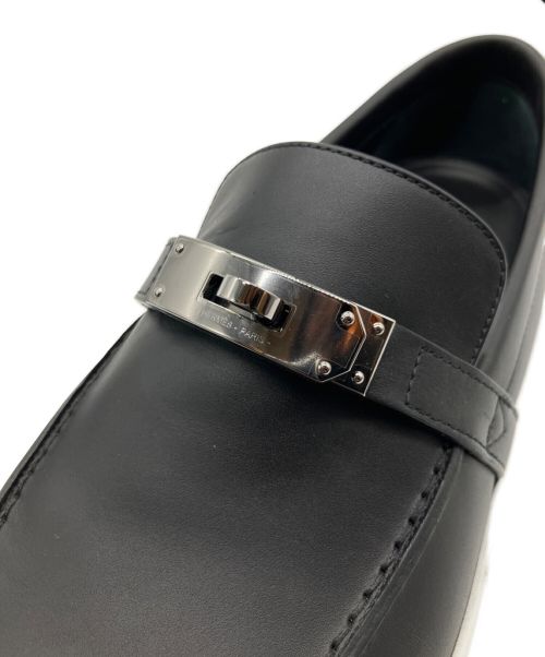 HERMES（エルメス）HERMES (エルメス) スリッポンスニーカー 《ゲーム》  ブラック サイズ:42.5の古着・服飾アイテム