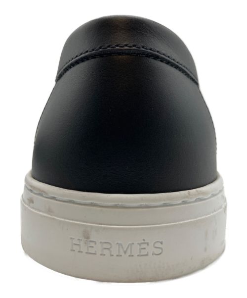 HERMES（エルメス）HERMES (エルメス) スリッポンスニーカー 《ゲーム》  ブラック サイズ:42.5の古着・服飾アイテム