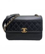 CHANELシャネル）の古着「マトラッセ23」｜ブラック×ゴールド