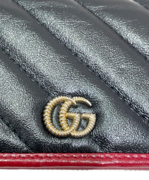 GUCCI（グッチ）GUCCI (グッチ) 2つ折り財布 ブラックの古着・服飾アイテム
