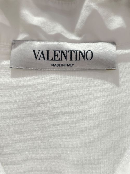 VALENTINO（ヴァレンティノ）VALENTINO (ヴァレンティノ) バルーンボウタイブラウス ホワイト サイズ:36の古着・服飾アイテム