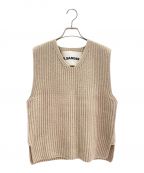 JIL SANDER+ジルサンダープラス）の古着「カシミヤニットベスト」｜ベージュ