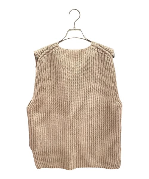 JIL SANDER+（ジルサンダープラス）JIL SANDER+ (ジルサンダープラス) カシミヤニットベスト ベージュ サイズ:32の古着・服飾アイテム
