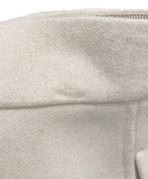 ebure（エブール）ebure (エブール) アシンメトリーウールフレアロングスカート アイボリー サイズ:38の古着・服飾アイテム