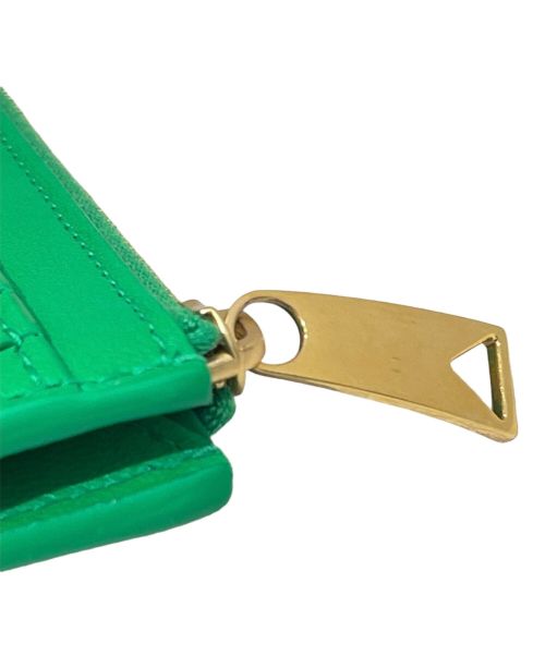 BOTTEGA VENETA（ボッテガベネタ）BOTTEGA VENETA (ボッテガベネタ) カセットファスナーカードケース グリーン（パラキート）の古着・服飾アイテム