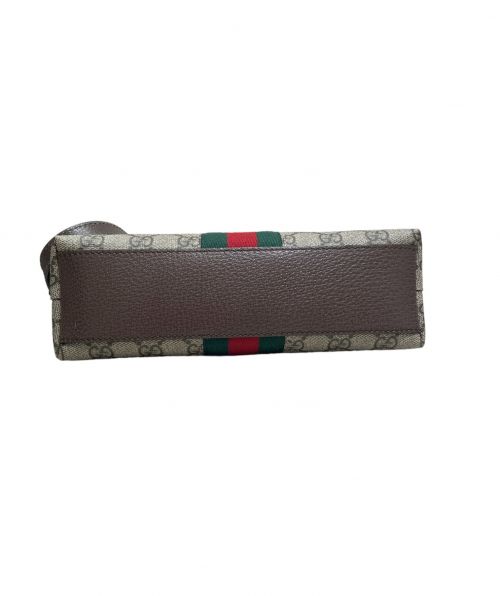 GUCCI（グッチ）GUCCI (グッチ) GGスプリームショルダーバッグ ブラウン サイズ:スモールの古着・服飾アイテム