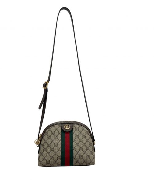 GUCCI（グッチ）GUCCI (グッチ) GGスプリームショルダーバッグ ブラウン サイズ:スモールの古着・服飾アイテム