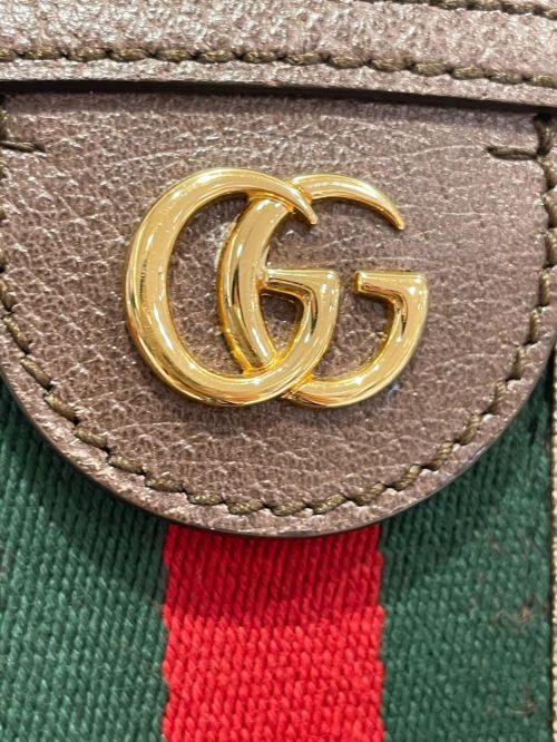 GUCCI（グッチ）GUCCI (グッチ) GGスプリームショルダーバッグ ブラウン サイズ:スモールの古着・服飾アイテム