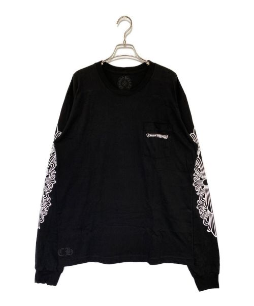 CHROME HEARTS（クロムハーツ）CHROME HEARTS (クロムハーツ) ロングスリーブカットソー ブラック サイズ:XLの古着・服飾アイテム
