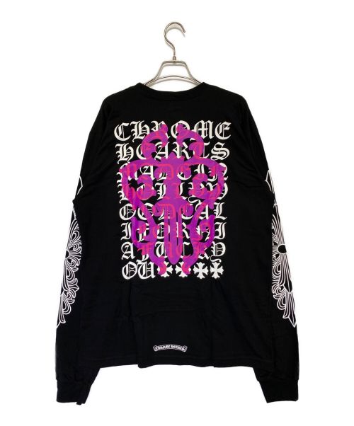 CHROME HEARTS（クロムハーツ）CHROME HEARTS (クロムハーツ) ロングスリーブカットソー ブラック サイズ:XLの古着・服飾アイテム