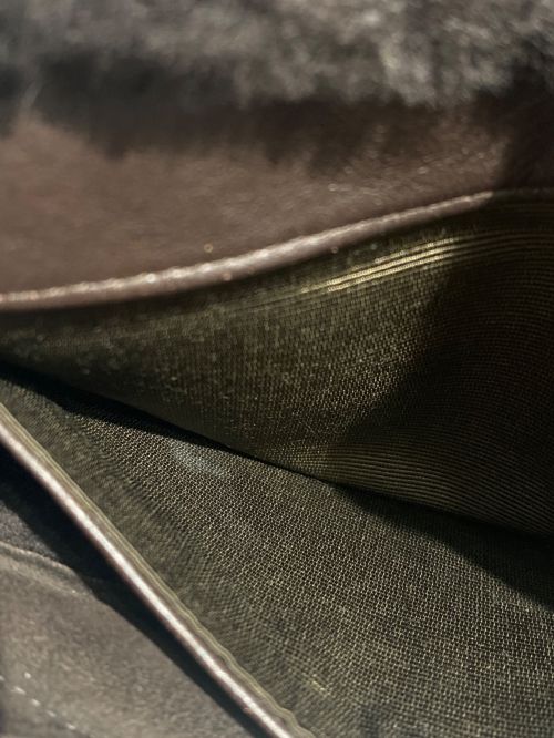 CHANEL（シャネル）CHANEL (シャネル) ムートンハンドバッグ ブラウン サイズ:-の古着・服飾アイテム