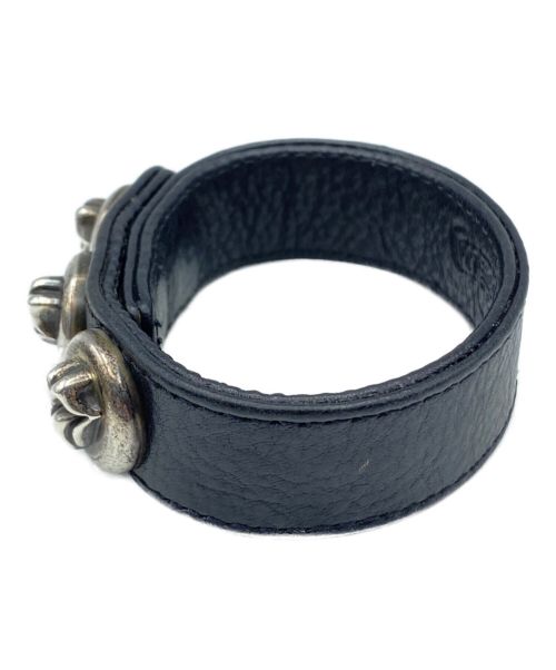 CHROME HEARTS（クロムハーツ）CHROME HEARTS (クロムハーツ) ROLLING STONES (ローリングストーンズ) 3ボタン 2スナップ ブレスレット サイズ:-の古着・服飾アイテム
