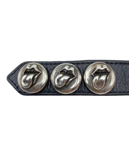CHROME HEARTS（クロムハーツ）CHROME HEARTS (クロムハーツ) ROLLING STONES (ローリングストーンズ) 3ボタン 2スナップ ブレスレット サイズ:-の古着・服飾アイテム