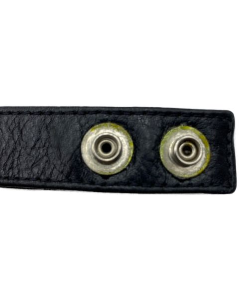 CHROME HEARTS（クロムハーツ）CHROME HEARTS (クロムハーツ) ROLLING STONES (ローリングストーンズ) 3ボタン 2スナップ ブレスレット サイズ:-の古着・服飾アイテム