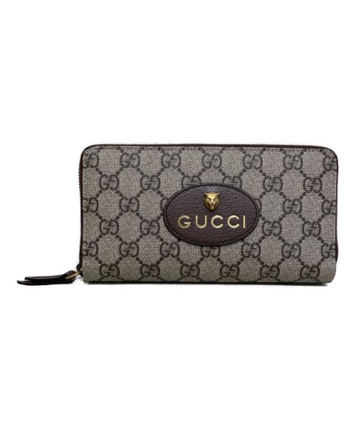GUCCI（グッチ）GUCCI (グッチ) ネオヴィンテージGGスプリームジップアラウンドウォレットの古着・服飾アイテム