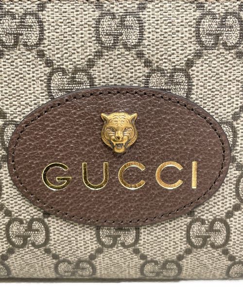 GUCCI（グッチ）GUCCI (グッチ) ネオヴィンテージGGスプリームジップアラウンドウォレットの古着・服飾アイテム