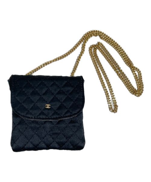 CHANEL（シャネル）CHANEL (シャネル) シャネルマイクロポーチネックレス ブラックの古着・服飾アイテム