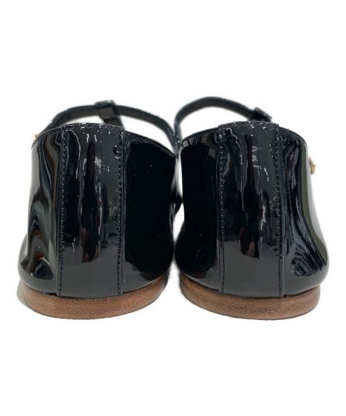 CELINE（セリーヌ）CELINE (セリーヌ) ダブルストラップメリージェーンバレリーナ ブラック サイズ:37 未使用品の古着・服飾アイテム