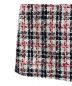 中古・古着 GUCCI (グッチ) GGバックル台形ツイードスカート ネイビー×ホワイト×レッド サイズ:44：44800円