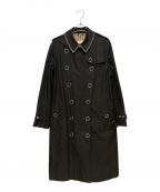 BURBERRYバーバリー）の古着「リング装飾トレンチコート」｜ブラック