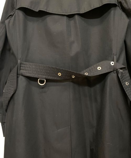 BURBERRY（バーバリー）BURBERRY (バーバリー) リング装飾トレンチコート ブラック サイズ:40の古着・服飾アイテム