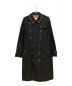 BURBERRY（バーバリー）の古着「リング装飾トレンチコート」｜ブラック