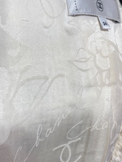 CHANEL（シャネル）CHANEL (シャネル) パールツイードジャケット ホワイト サイズ:34の古着・服飾アイテム